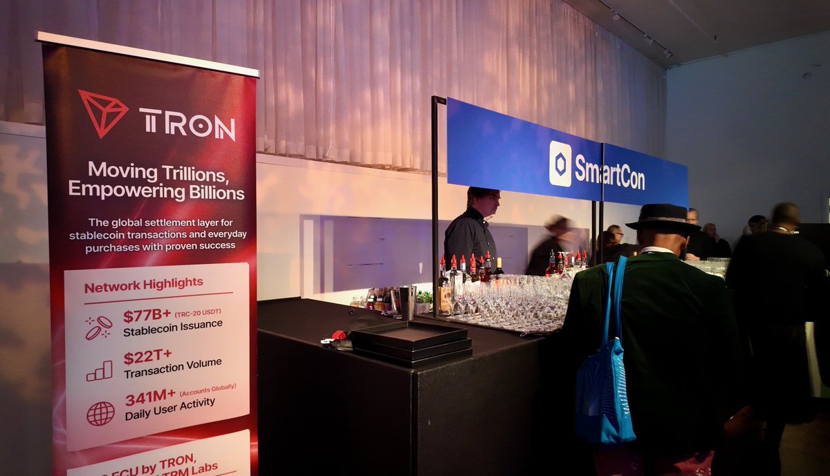 trondaoCN's tweet image. 🌟波场 #TRON 很荣幸作为金牌赞助商参加 #SmartCon2025，与全球建设者一同推动去中心化领域的创新。

🙌纽约，后会有期！