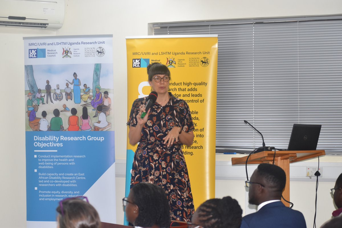 MRC_Uganda's tweet image. Dr. Femke Bannink Mbazzi, who leads the Disability Research Group at the @MRC_Uganda has showcased the Unit’s growing portfolio of disability research.

Her presentation highlighted studies that span inclusive education, health system strengthening, and community participation,…