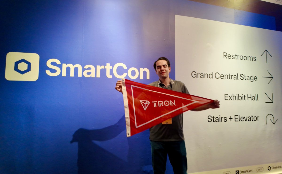 trondaoCN's tweet image. 🌟波场 #TRON 很荣幸作为金牌赞助商参加 #SmartCon2025，与全球建设者一同推动去中心化领域的创新。

🙌纽约，后会有期！