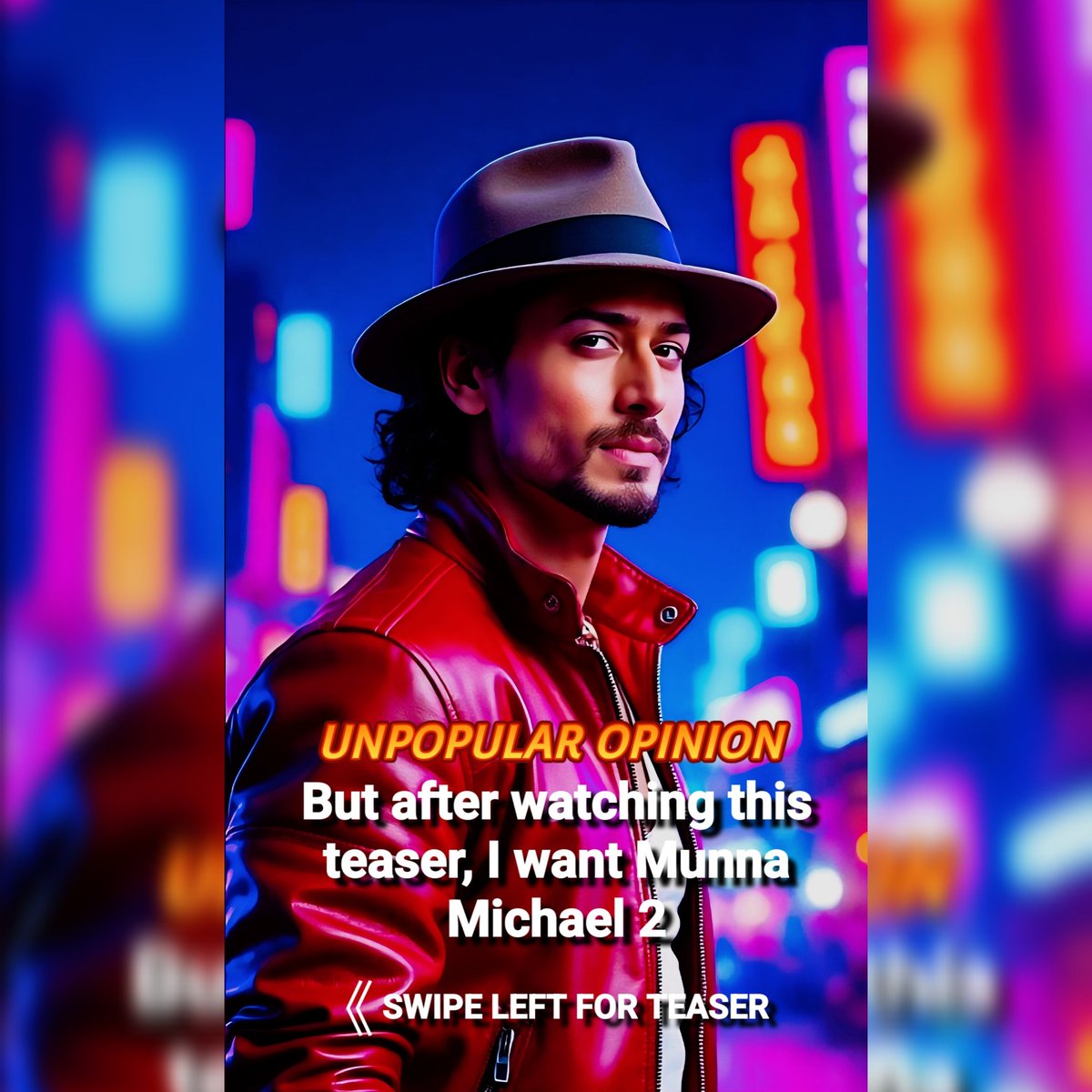 ChandaDivyam's tweet photo. Okay, here's my unpopular opinion after watching the teaser: Am I crazy for wanting a Munna Michael 2? 🕺 The visuals and energy have me sold! Let me know your honest thoughts below!
#MunnaMichael2
#MunnaMichael
#TigerShroff
#UnpopularOpinion
#HotTake https://t.co/8R3IkqVUgG