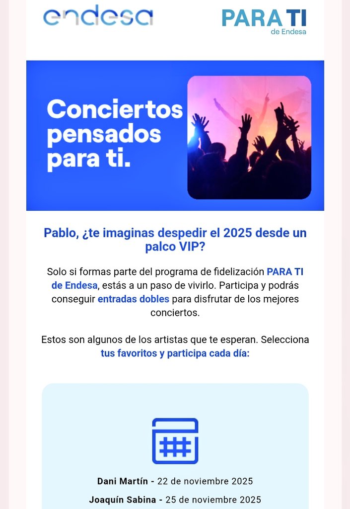 ahora a #sabina lo patrocina #Endesa .... como esta terminando la gauche caviar espan̈ola.