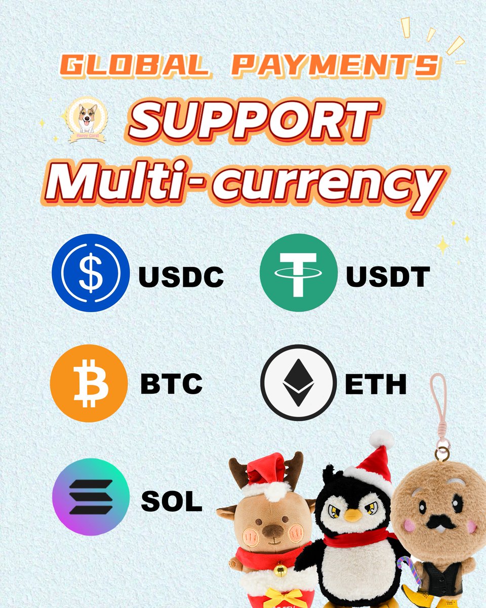 GaoPengToys's tweet image. 💳Multi-Currency Crypto Payments – Flexible, Efficient &amp;amp; Secure!

💰Now we accept major digital currencies including USDC, USDT, BTC, ETH, and SOL. Our newly upgraded system brings you these key benefits:
✅ Fast Global Settlements – No bank delays!
✅ Lower, Transparent Costs –…