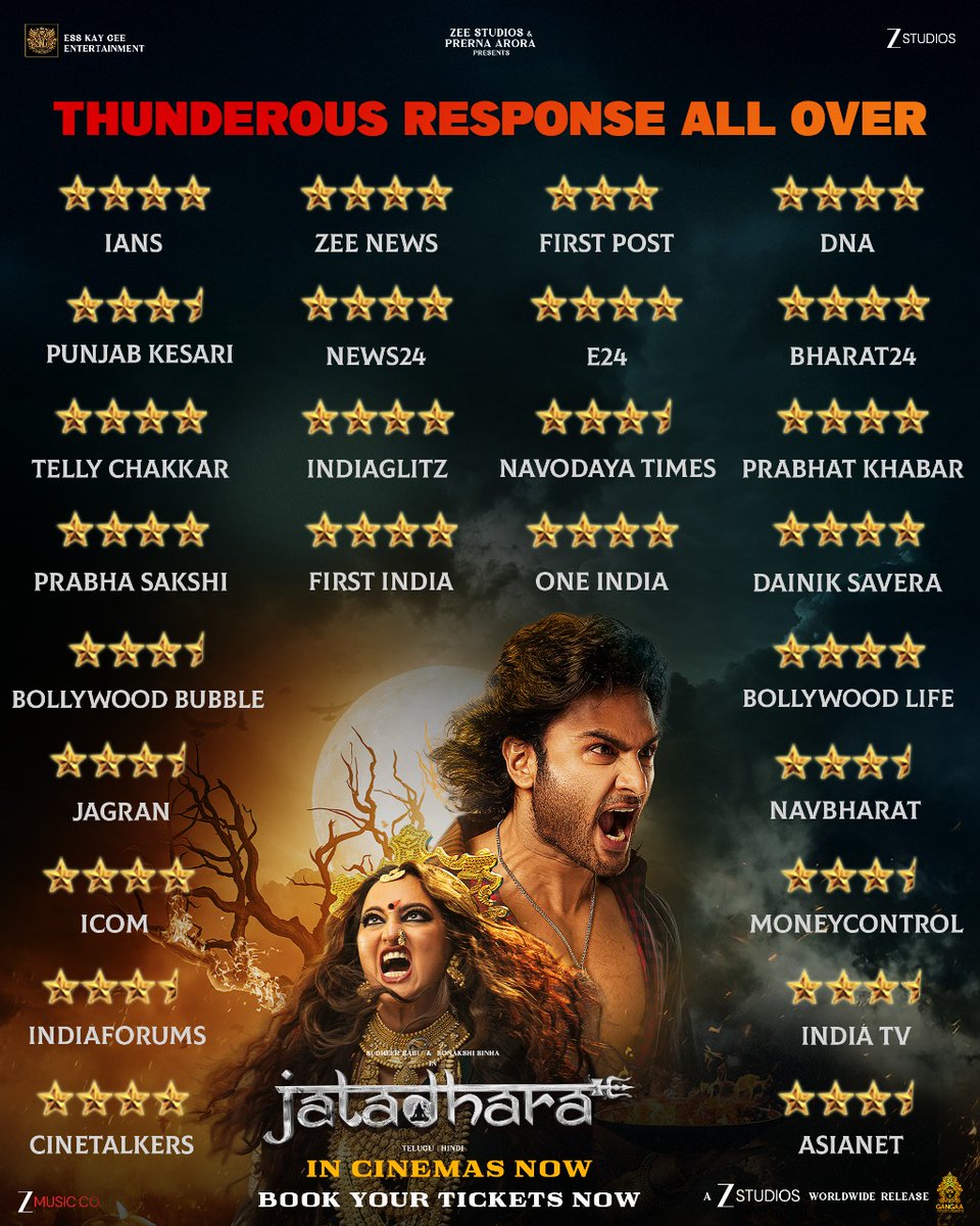 mrVijayKundara's tweet photo. This is what happens when mythology meets emotion and great direction. #Jatadhara delivers big time.
#JatadharaOutNow
Book tickets - https://t.co/ZsOsWN31OL https://t.co/WACkjgvjil