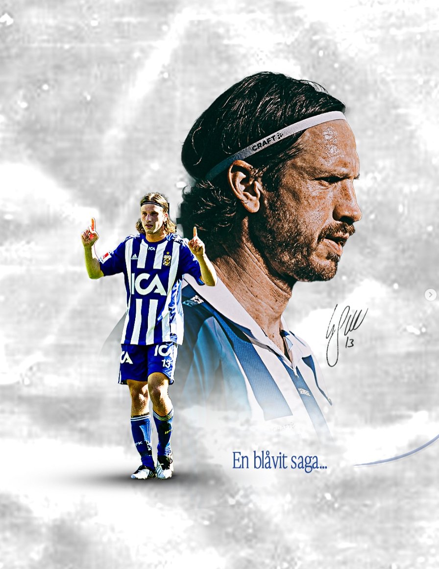 På söndag kliver en av Blåvitts största i modern tid av planen för sista gången. En som stått för allt det där man inte kan mäta, stolthet, lojalitet &amp; karaktär.

Han kom hem när det blåste.
Nu lämnar han när vinden vänt.

Tack för allt, vi ses på söndag en sista gång! 💙
#ifkgbg