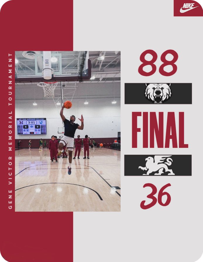 Strong showing from the Mounties in an 88–36 win to move on in the Gene Victor Memorial Tournament 💪 #GoMounties