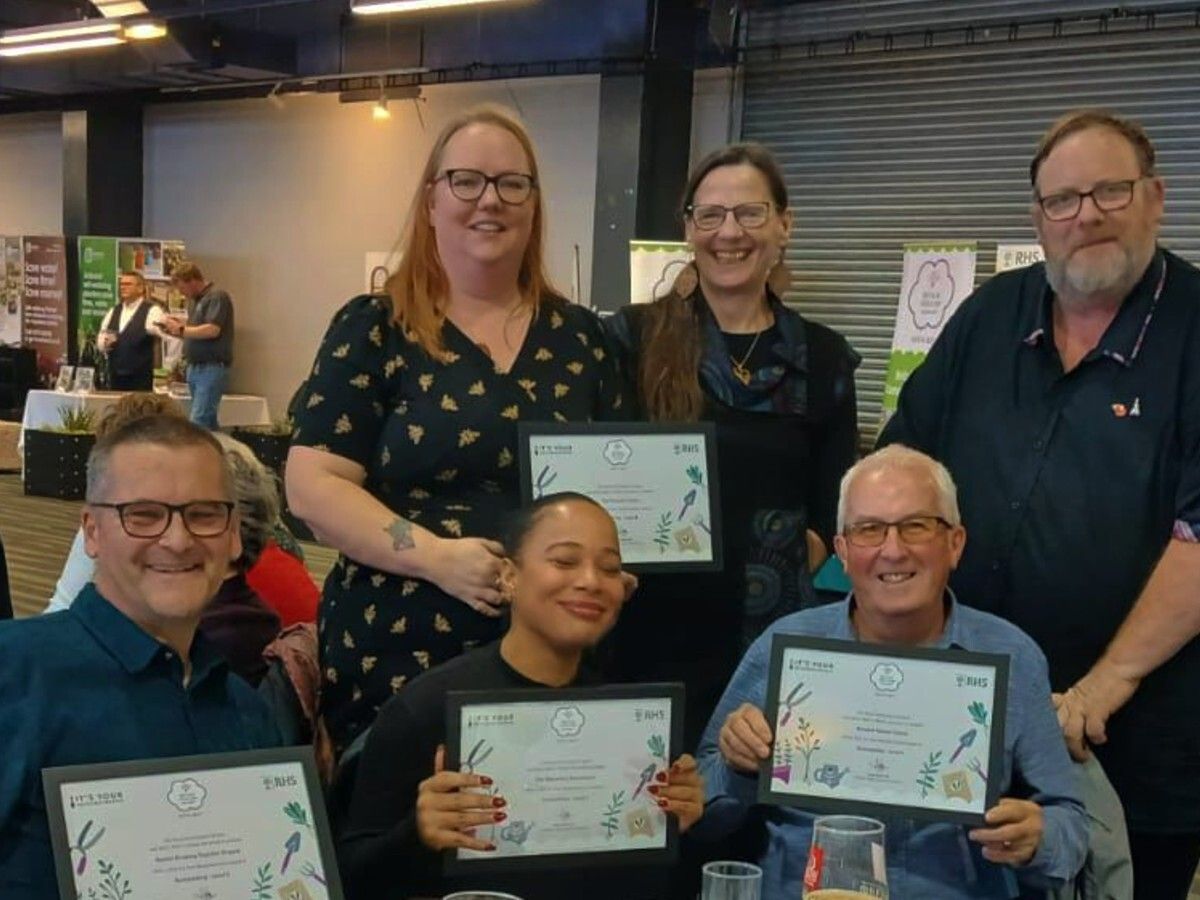 SO proud to announce our Monastery Re-Greening Project has been awarded Level 5 - Outstanding by <a href="/The_RHS/">The RHS</a> ☺️ 

Even better? #Gorton took home Gold in the Urban Community category, with 5 local projects recognised. BOOM! 💚

#BritainInBloom #GreenSpacesFund <a href="/gme_trust/">Greater Manchester Environment Fund</a>