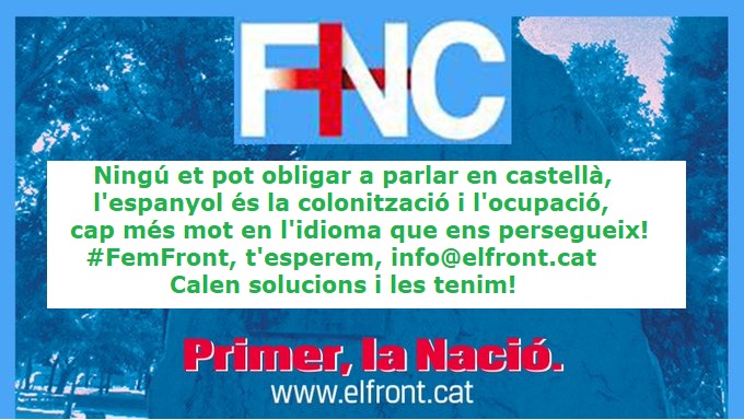 Ningú et pot obligar a parlar en castellà! <a href="/SergiPerramon/">Sergi Perramon i Subirana</a> <a href="/AlbertCaba86/">Albert Camps</a>