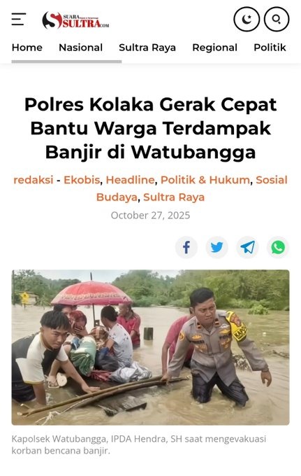 aldihamd's tweet image. Polda bergerak cepat evakuasi warga terdampak banjir, hadirkan bantuan tepat waktu. #SiapBantuBencana Retweet untuk dukung kesiapsiagaan.