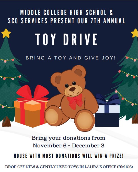 Our annual toy drive is officially on. Rumor has it Jordan may dress as The Grinch and Brian may sing again. Just sayin!