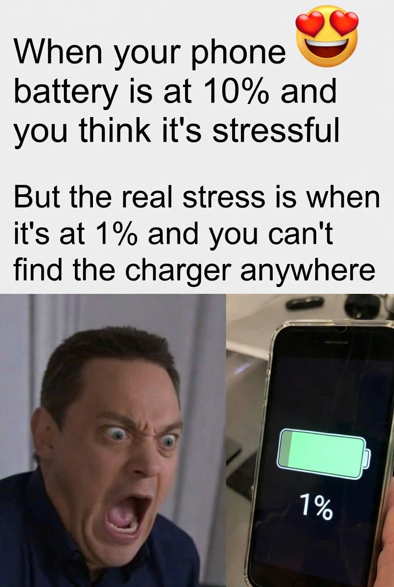 Bateinposterki's tweet photo. Low battery ka tension 10% pe nahi hota
Hotaa hai jab 1% pe charger dikhai nahi deta 😭🔋"
Hashtags: #LowBattery #MobileLife #RelatableHumor #FunShots https://t.co/YqeIDv0xEV