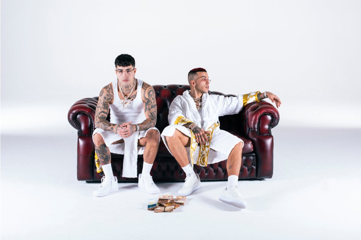 Tony Effe and Sfera ebbasta in Coatto Park, 2023