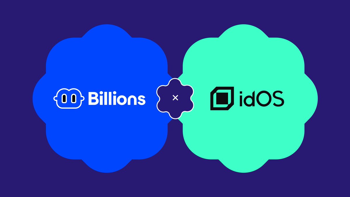 gBillions GM 💙

 <a href="/billions_ntwk/">Billions</a> x <a href="/idOS_network/">idOS</a>= private, portable, programmable identity. 2M+ verified users, zkProofs for compliance, full custody of credentials KYC 

Happy to see this collab 
We don't compete , we work together 
<a href="/jgonzalezferrer/">Javi🥥.eth</a>