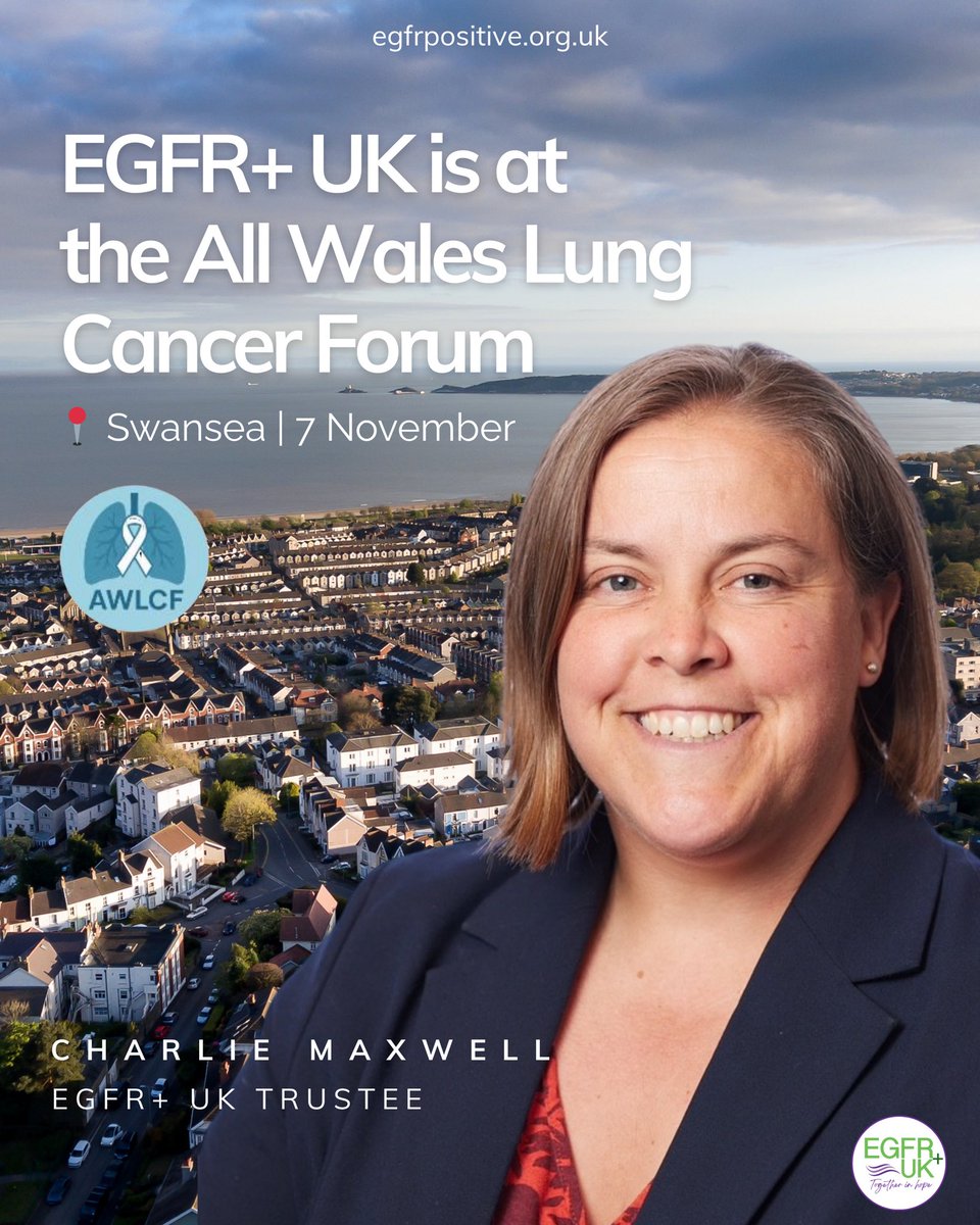 Charlie’s in Swansea today representing EGFR+ UK at the All Wales Lung Cancer Forum.

Events like this are important for us because they bring together the nurses and healthcare teams who play such a big part in supporting people through #lungcancer.

#LCSM