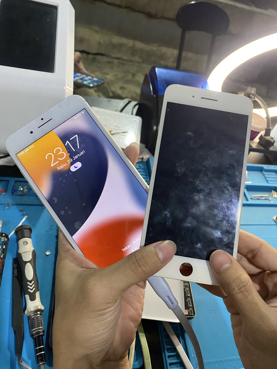 owrchestra's tweet photo. 🔊🔊🔊 UPDATE NEW KASUS!!! 

Replace LCD iPhone 8 Plus
DONE ✅ https://t.co/v0XKh1kf6q