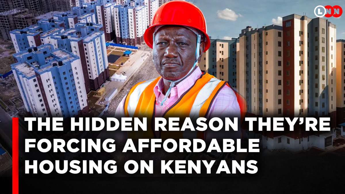 Own nothing and be happy ✌️
Kenya’s Affordable Housing Is Part of a Global Order to Control Ownership….full video here youtu.be/ZsgErP0-z0Y?si…