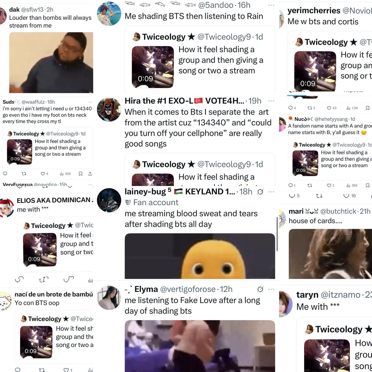 The qrts and comments being mostly about BTS 😭 ikr we all Armys after all that’s why bts remains the most streamed group in history 💅🏼 thanks for the streams tho