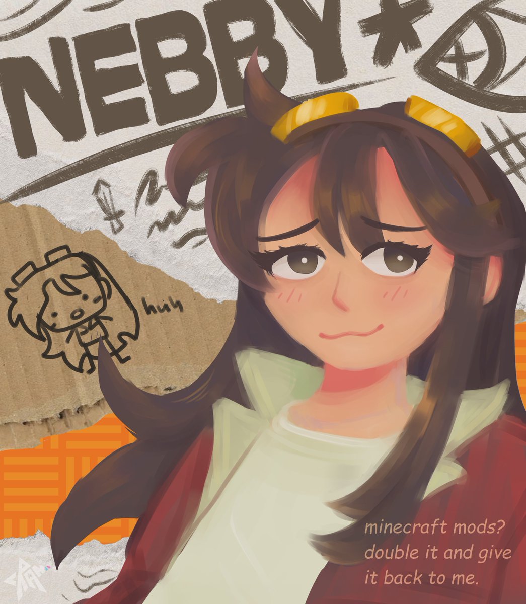 cranberruu_'s tweet image. re-learning how to draw for fun #nebbyfanart