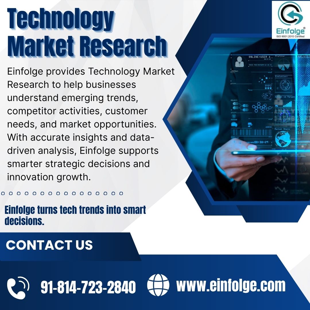 Einfolge's tweet photo. #Einfolge turns #tech trends into smart #decisions
visit:https://t.co/MPAlzDukJS
#TechnologyMarketResearch #TechResearch #MarketAnalysis #TechInsights #MarketTrends #IndustryTrends #InnovationStrategy #BusinessIntelligence #IPRServices #BusinessGrowth #EinfolgeTechnologies https://t.co/UEFvFTRzyu