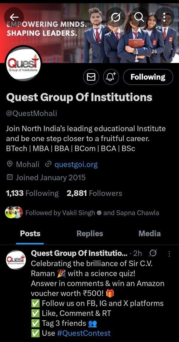 ruhithelegend's tweet image. Sir Dr. C.V Raman won prize in Physics in 1930 for his discovery of the Raman effect, which involves the scattering of light 💡. 

So the correct answer is - 

B) Scattering of Light

@Erishuuu
@SapnaChawla84
@im_vakil

#QuestContest