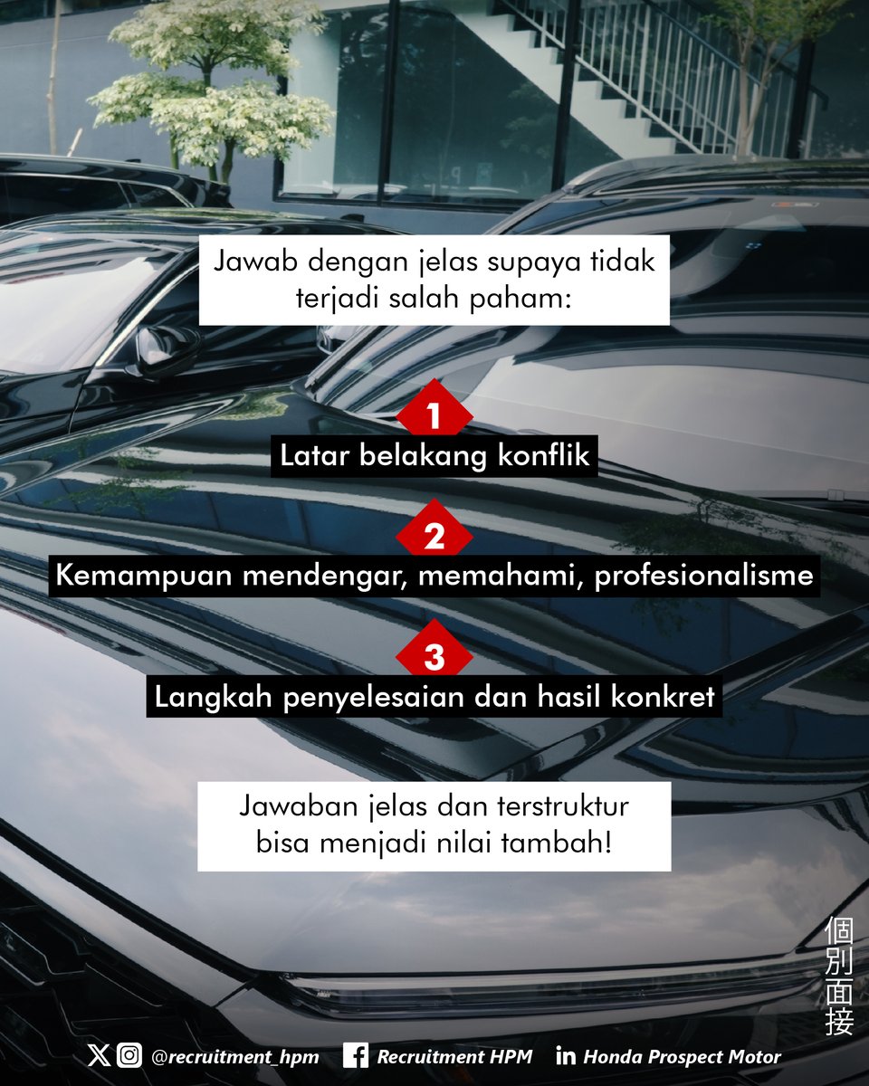 recruitment_hpm's tweet image. Tapi justru dari konflik, kita bisa belajar banyak hal, tentang komunikasi, empati, dan cara menyelesaikan masalah secara dewasa.

Jangan lupa sampaikan juga refleksi pribadimu: pelajaran apa yang kamu ambil, dan bagaimana itu membentuk kamu jadi pribadi yang lebih baik.