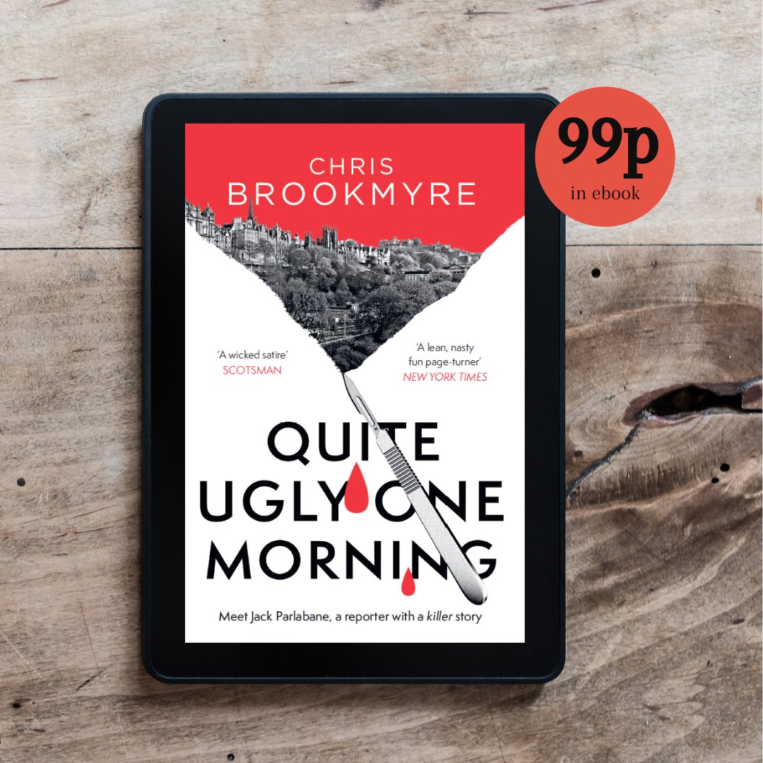 cbrookmyre's tweet image. To celebrate International Turd On A Mantelpiece Day, Quite Ugly One Morning is only 99p as today&apos;s Kindle Daily Deal.