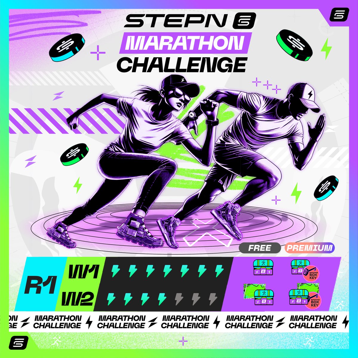 🏁 STEPN Marathon Challenge Progress Update!⌛️

So far, 11 days have passed since the start of #STEPN Marathon Challenge! 🏃‍♂️⚡️
Only 3 days remain before Round 1 officially ends, here are a few key reminders to keep in mind:

📅 Round 2 Registration Deadline:
If you haven’t