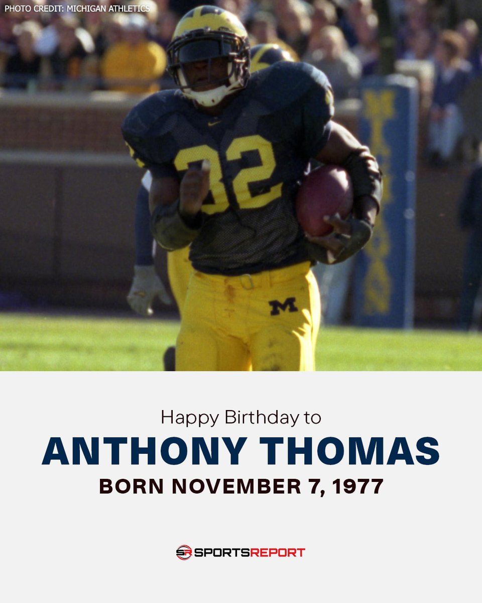 Happy Birthday to Michigan Legend, Anthony Thomas!