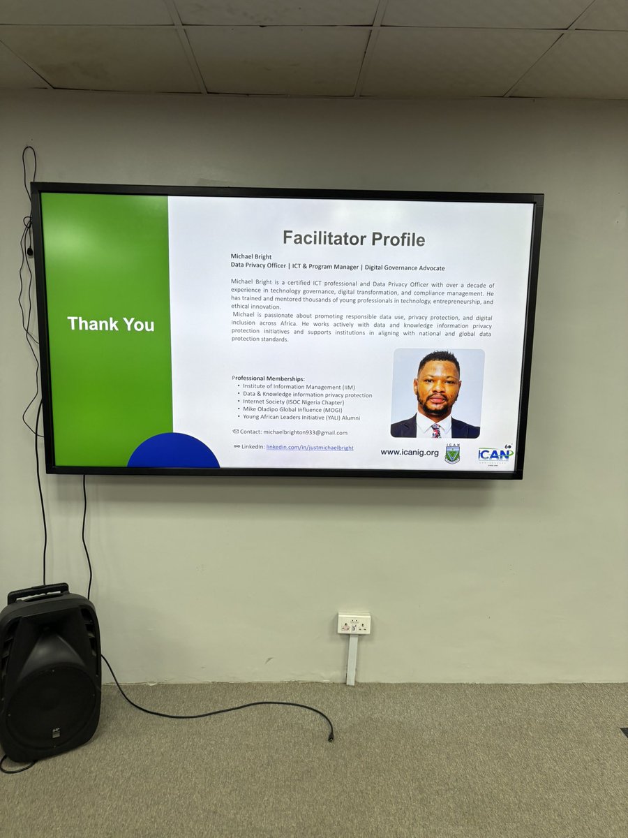 techsamuraii's tweet image. I had the privilege of facilitating a session at the Nigeria Deposit Insurance Corporation (NDIC) at NDIC Academy Abuja.

“Data Security and Protection: Audit of Compliance with Data Protection Laws and Regulations.”

I’m truly inspired by the enthusiasm and commitment of NDIC.