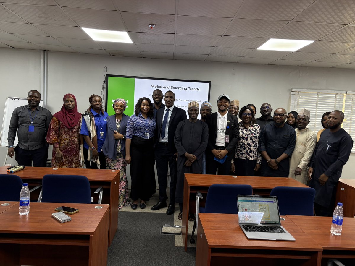 techsamuraii's tweet image. I had the privilege of facilitating a session at the Nigeria Deposit Insurance Corporation (NDIC) at NDIC Academy Abuja.

“Data Security and Protection: Audit of Compliance with Data Protection Laws and Regulations.”

I’m truly inspired by the enthusiasm and commitment of NDIC.