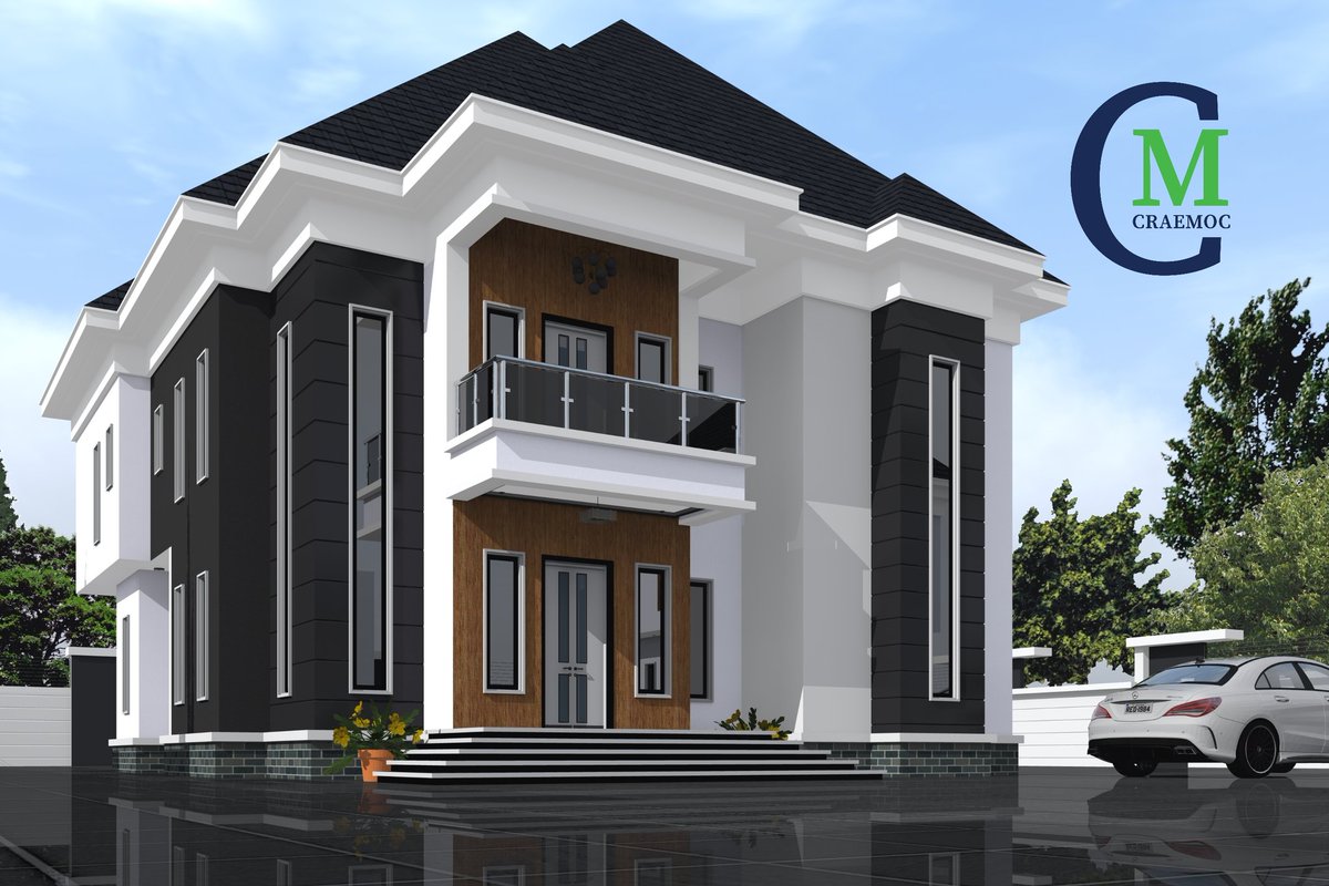 craemoc's tweet photo. 4 BEDROOM DUPLEX • CRAEMOC 🏗 

Features:
- Entry Foyer 
- Ante Room
- 2 Lounges
- Dining Area 
- Kitchen
- Kitchen Store 
- 4 Ensuite Bedrooms 
- Void Area 
- Laundry Room 
- Balconies 
- 2 Staircases
- 3 Exits 

Design Includes:
- 3D Exterior 
- Architectural Drawing https://t.co/do5Jg4fIy2