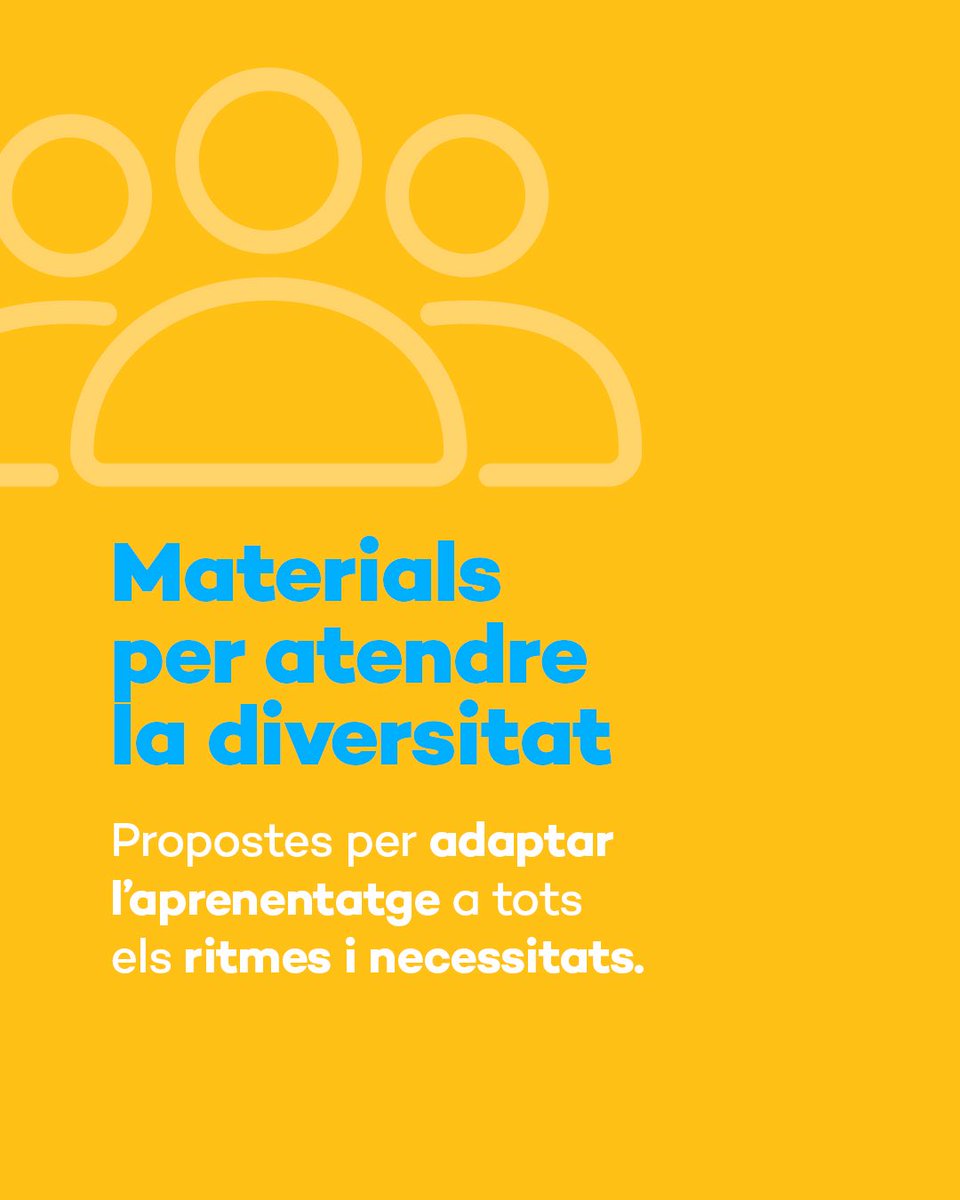 texteducacio's tweet image. Materials pensats per fer-te la feina més fàcil: 

📂 programacions
 
📆 planificació per sessions
 
🧩 recursos d’atenció a la diversitat
 
✏️ activitats sistemàtiques
 
 
👉educadors.text.cat 

#TextEducació