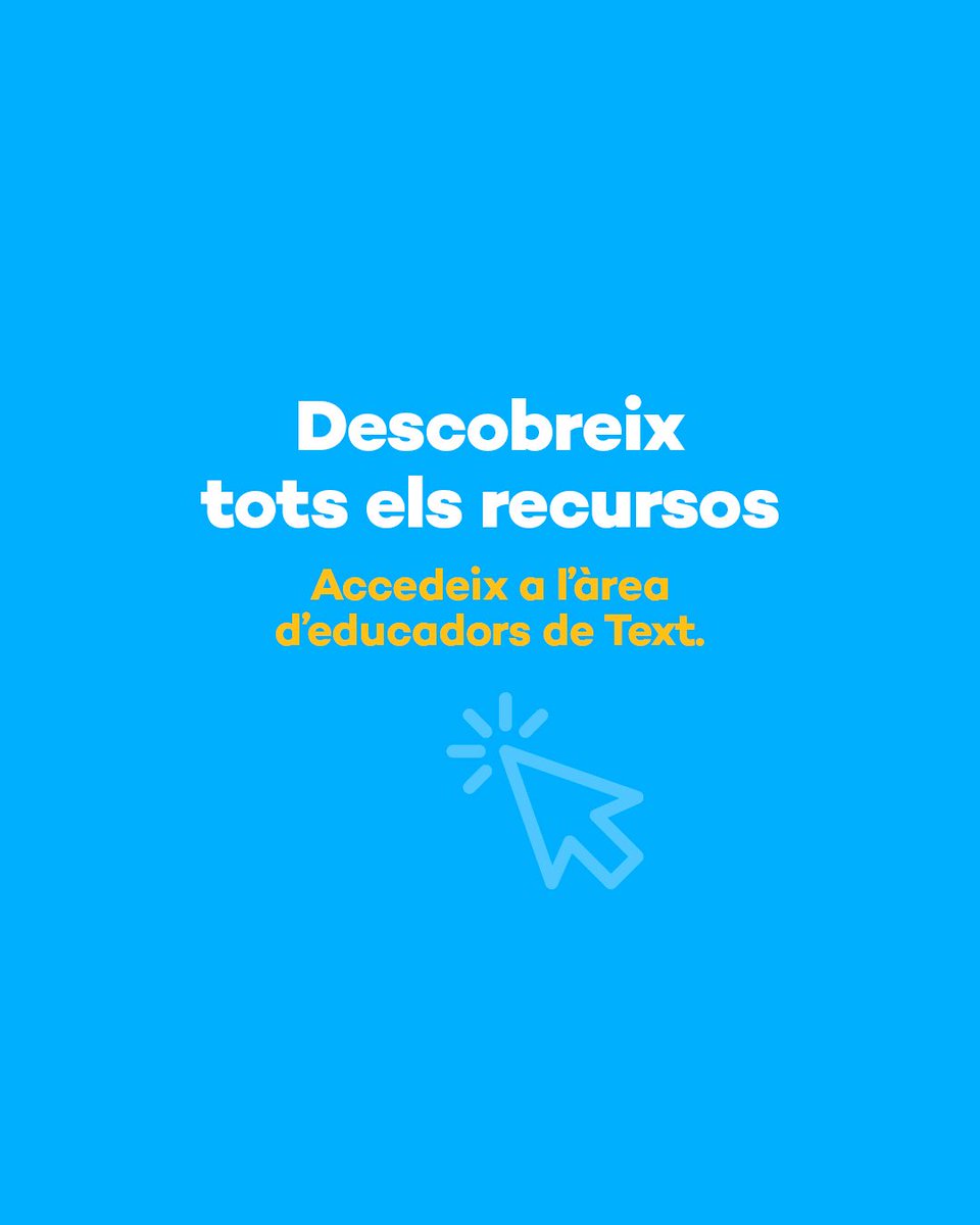 texteducacio's tweet image. Materials pensats per fer-te la feina més fàcil: 

📂 programacions
 
📆 planificació per sessions
 
🧩 recursos d’atenció a la diversitat
 
✏️ activitats sistemàtiques
 
 
👉educadors.text.cat 

#TextEducació