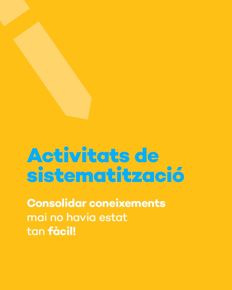 texteducacio's tweet image. Materials pensats per fer-te la feina més fàcil: 

📂 programacions
 
📆 planificació per sessions
 
🧩 recursos d’atenció a la diversitat
 
✏️ activitats sistemàtiques
 
 
👉educadors.text.cat 

#TextEducació