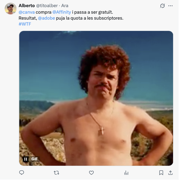 Fa estona que intento publicar aquesta piulada, però misteriosament desapareix. Què curiós, oi?