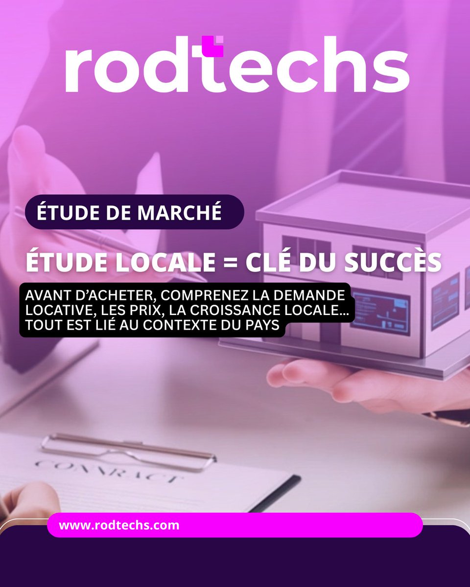 RodTechs_'s tweet image. Avant d’acheter, comprenez le contexte du pays
#MarchéLocal #InvestissementÉtranger #PropTech #RodTechs #realestate #realestateagent #luxuryrealestate #realestategoals #commercialrealestate #realestatesales