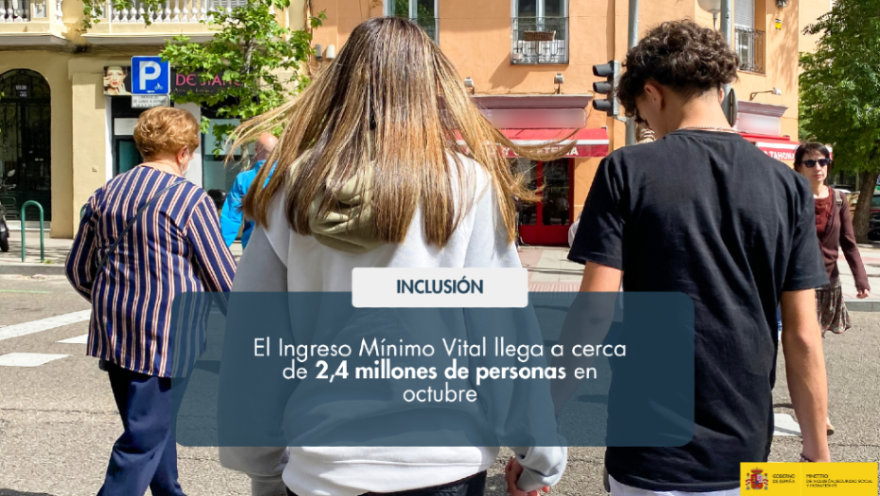 📊El Ingreso Mínimo Vital llega a cerca de 2,4 millones de personas en octubre

🏡773.272 hogares
🔼un 20% ➕

🎙️"Estamos llegando donde antes era más difícil llegar" <a href="/SaizElma/">Elma Saiz</a> 

🔗run.gob.es/yfl93c84