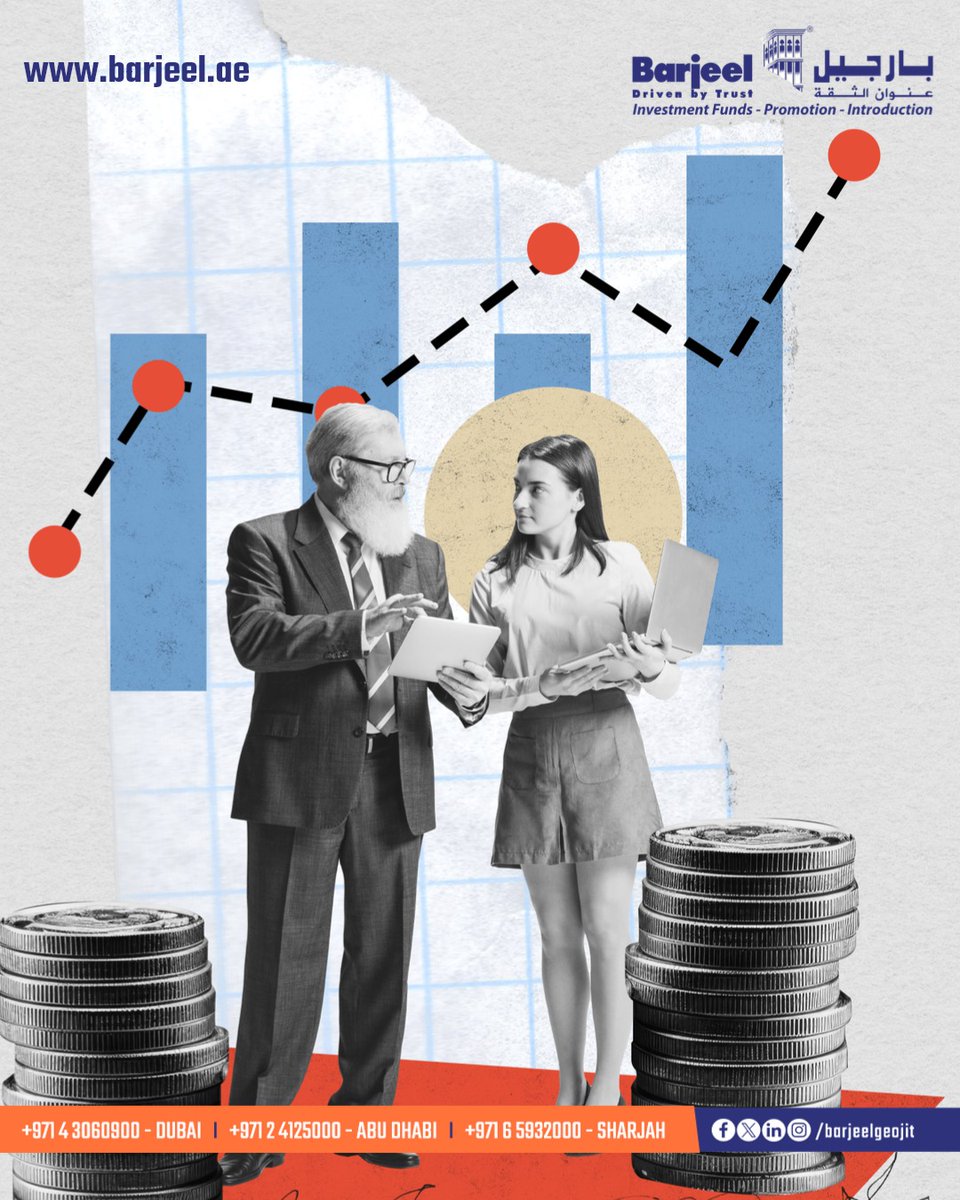 BarjeelGeojit's tweet image. Financial jargon can be overwhelming. Know these key terms: Equity, Mutual Fund, Diversification, Portfolio, Risk Profile. At Barjeel Geojit, we simplify investing. Ready to decode the market?
.
.
.
#simplifyinvesting #investments #finance #BarjeelGeojit