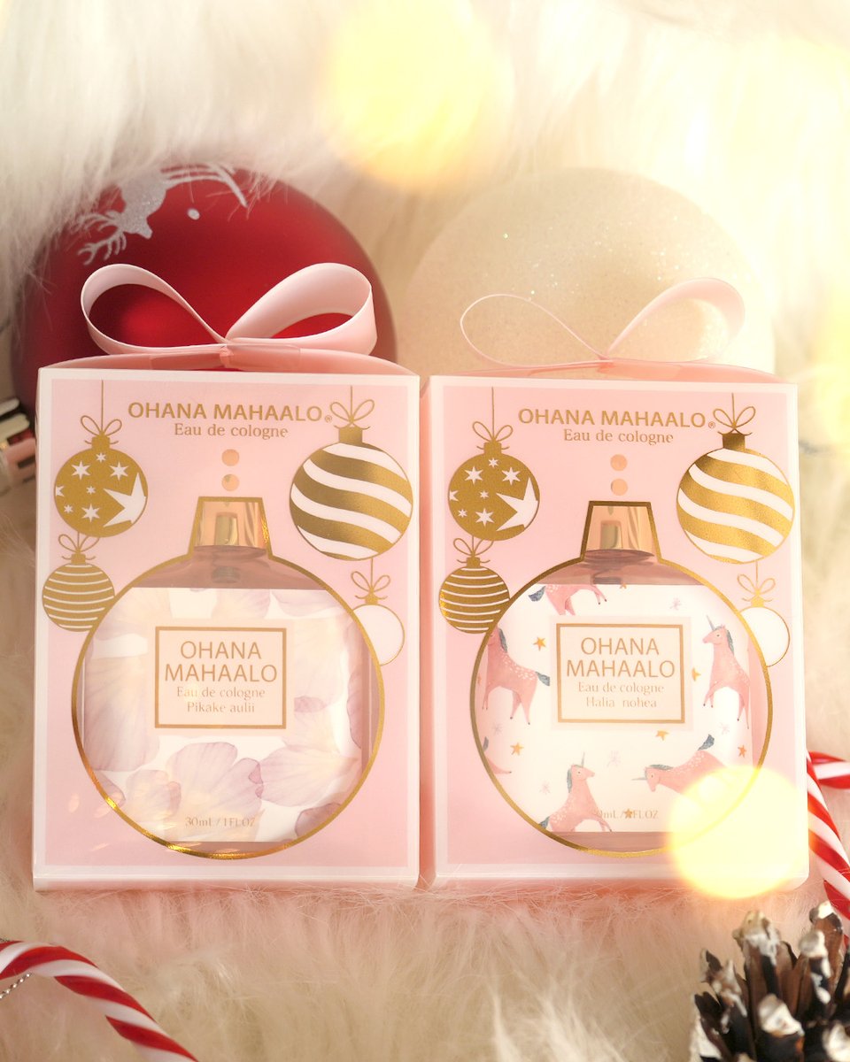 fragrancyonline's tweet image. 𓂃𓈒𓏸✨ 告知 ✨𓂃𓈒𓏸

＼11月10日発売／
🎄 Gift collection 🎁

オハナ・マハロから
🎅クリスマス限定パッケージが登場❣

💝ハンドクリーム (4種)
/各￥880(税込)

💝オーデコロン (2種)
/各￥1,870(税込)

クリスマスらしいかわいい柄で、
ギフトにもぴったり🎁💐

#holidaygift