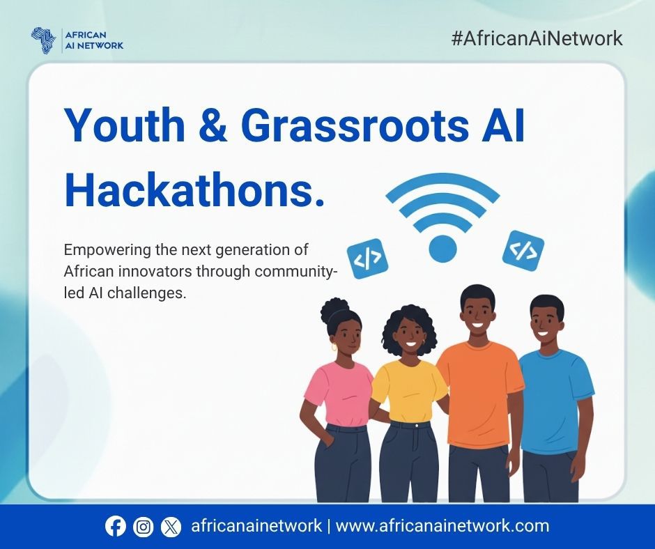 _AANetwork_'s tweet image. Building Africa&apos;s future starts at the grassroots, where our Youth &amp;amp; Grassroots AI Hackathon unites young minds to solve real continental problems with AI, proving that innovation and talent rise from every community.

#AfricanAINetwork #AAN #AIHackathon #YouthInnovation #Africa