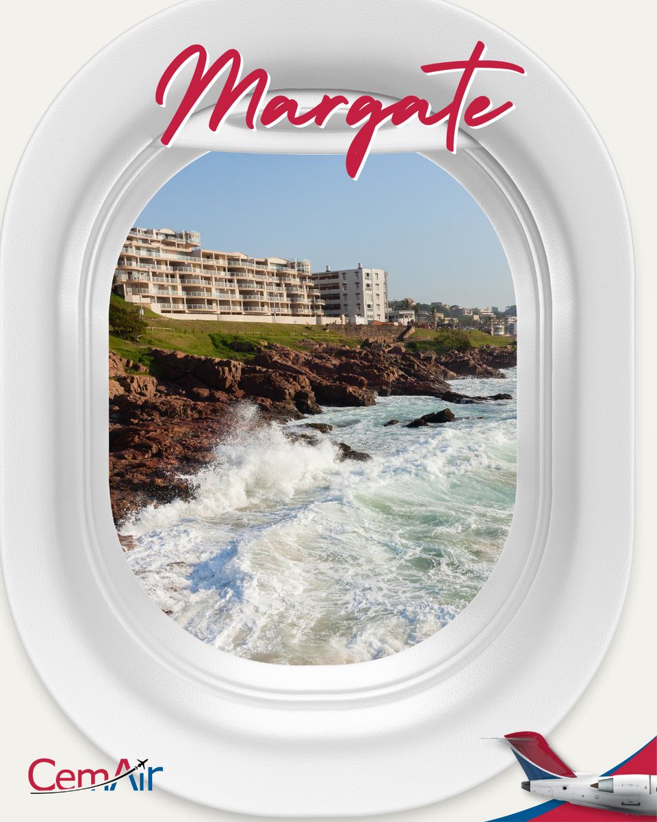 🎉 Got it right if you guessed Margate! 🏖️

Home of the 1920s pearl‑button town &amp; the epic annual fish migration.

Fly direct with CemAir: JNB → MGH ✈️

#CemAir #DestinationChallenge #SouthCoast
