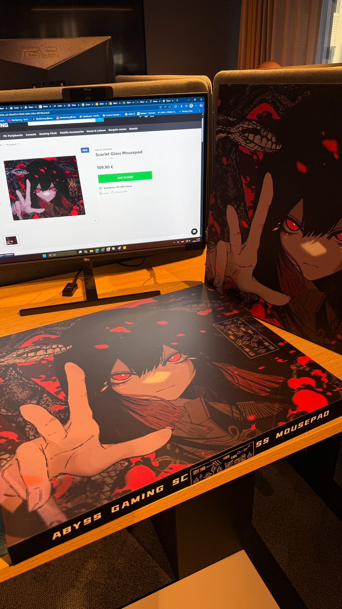 The Scarlet Glass Mousepad from <a href="/AbyssGaming107/">AbyssGaming</a>  is now restocked!

👉 maxgaming.com/en/abyss-gaming