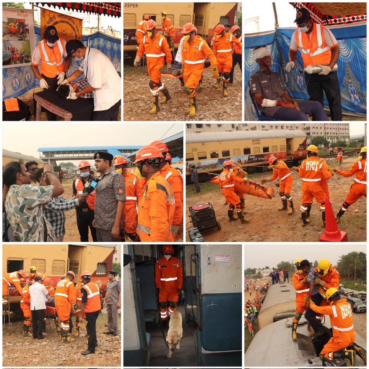 10NDRF's tweet image. Safety First! 🚆🤝
10th NDRF conducted a joint mock exercise with Indian Railways at Simhachalam Railway Station, VSKP-dist.(AP). We&apos;re committed to ensuring  safety and swift response to emergencies
#NDRF #IndianRailways #JointExercise 
@NDRFHQ
@ANI
@PIB_India 
@SCRailwayIndia