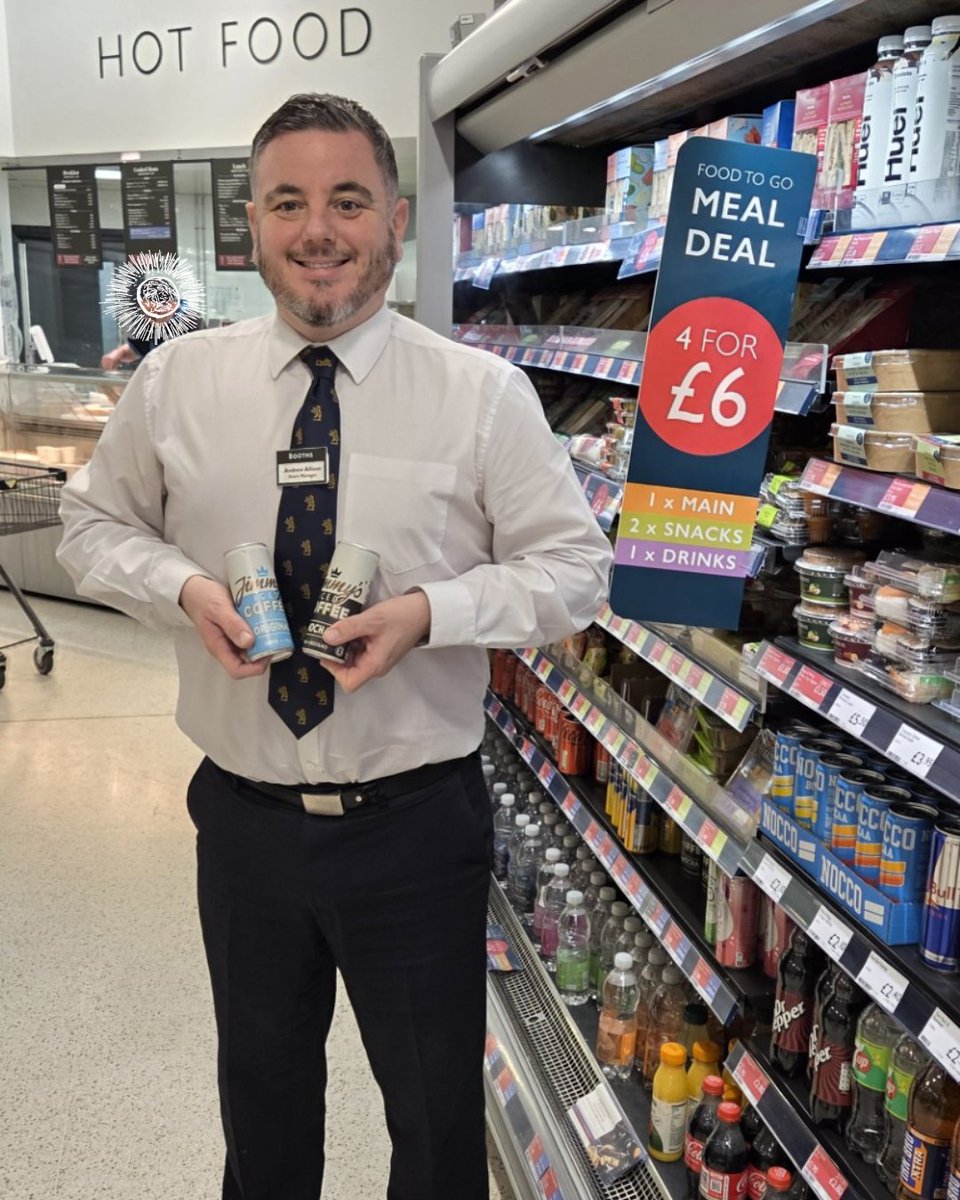 Andrew at Ulverston always goes for a Jimmy's Iced Coffee in the meal deal, what's your go to drink? 🥤