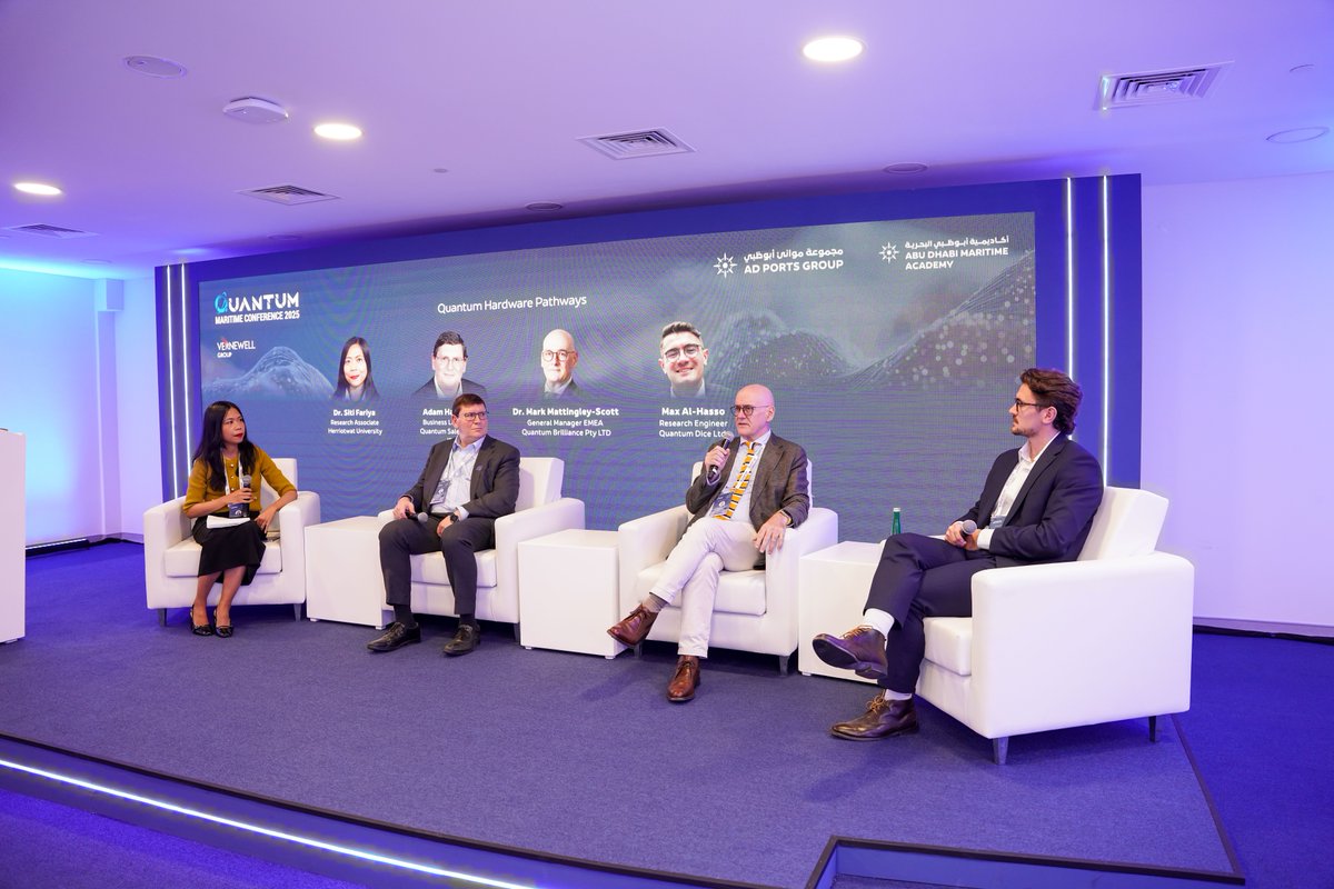 QMCAD's tweet image. At #QuantumMaritimeConference2025, experts agreed: photonic for secure comms, diamond for sensing, hybrid for logistics. What do you think? 

Future = complementarity, not competition. 🌐 quantummaritimeconference.com

#QuantumHardware