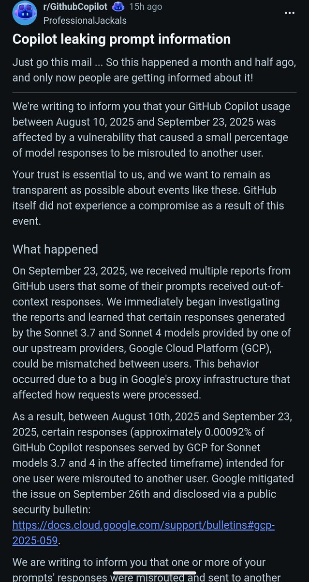 tfw your AI girlfriend cheated on you and it was Google's fault.