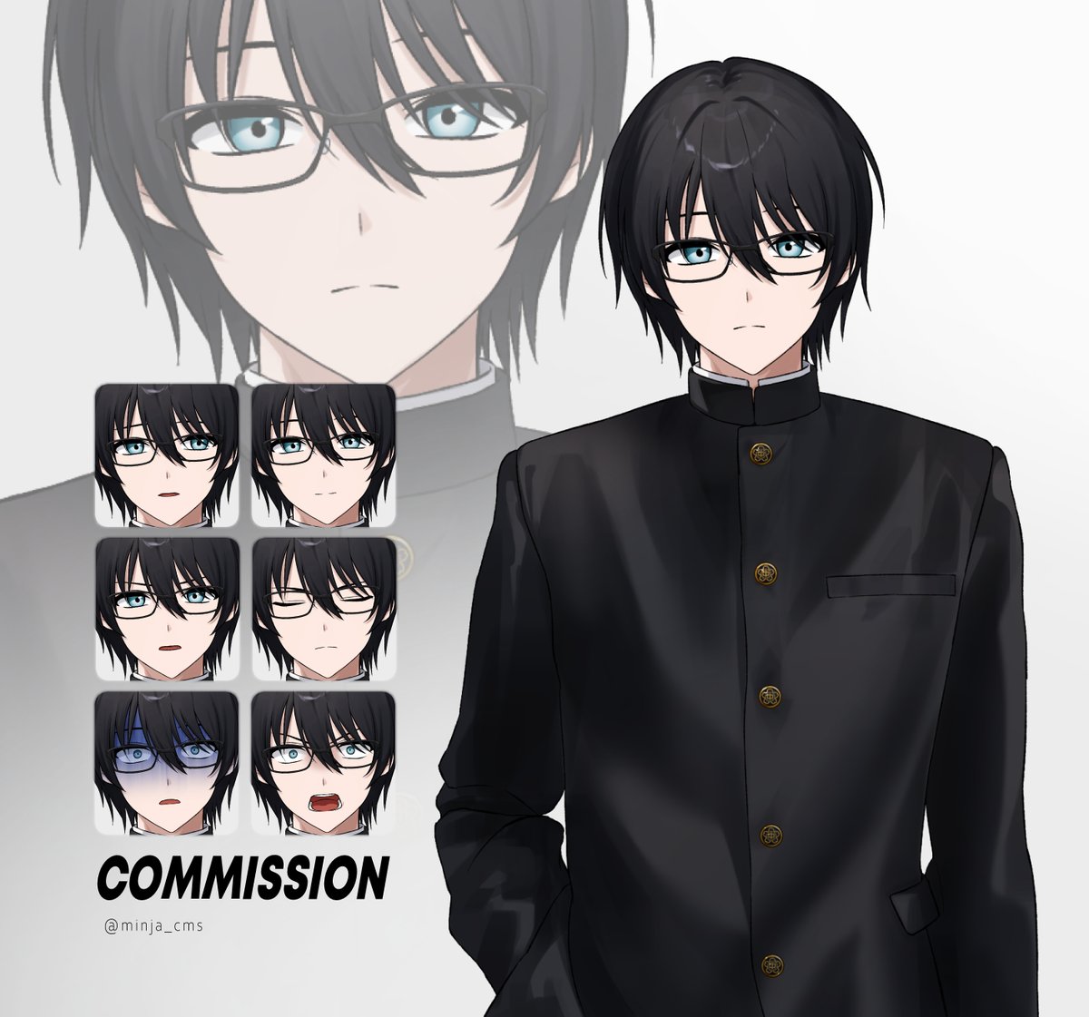 💙 LD 반신 표정 추가 작업물입니다! 신청해주셔서 감사합니다!