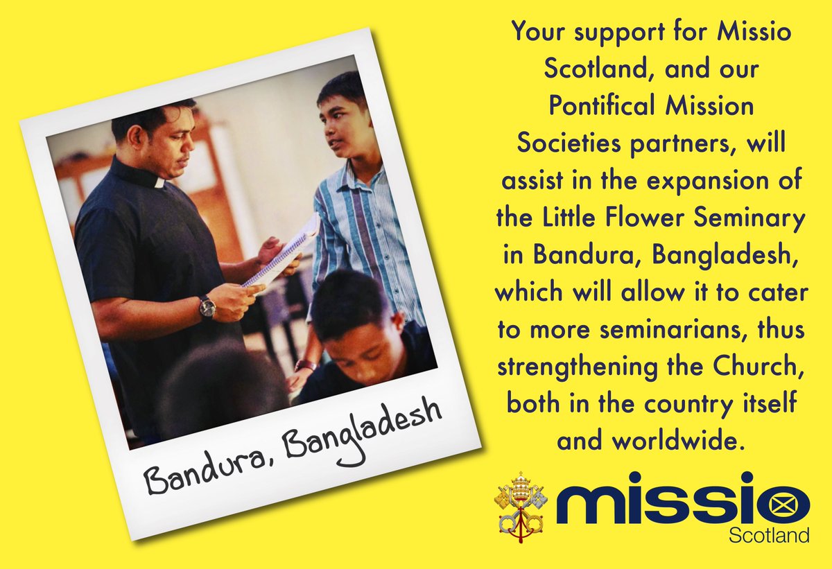 Your support for Missio Scotland, and our PMS partners, will help to grow the Church in Bangladesh and worldwide!

#MissiosFridayFacts

<a href="/BishopsScotland/">BCoS</a> <a href="/john_bishopjohn/">Bishop John</a> <a href="/RCArgyllIsles/">RC Argyll-Isles</a> <a href="/SCESDirector/">SCES</a> <a href="/ScotsCollegeIT/">Scots College, Rome</a> <a href="/BeingCatholicTV/">Being Catholic TV</a> <a href="/MillHillmission/">Mill Hill Missionaries</a> <a href="/CarfinSpiritans/">Carfin Spiritans</a>