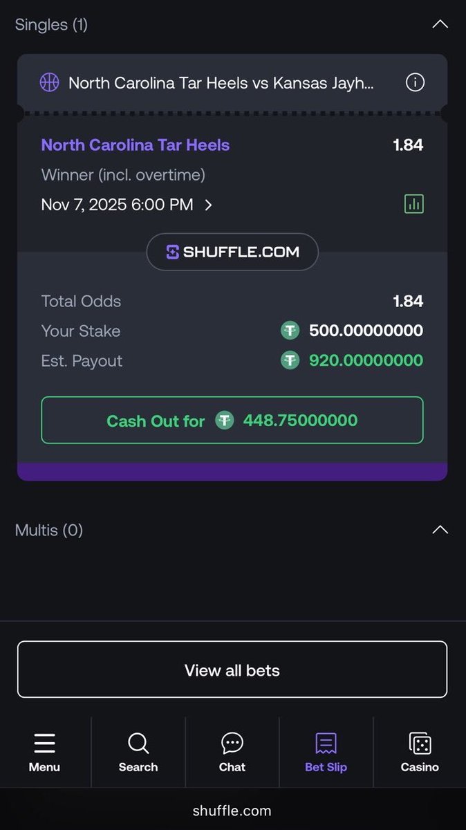 Hoopss's tweet image. UNC vs Kansas. 💰