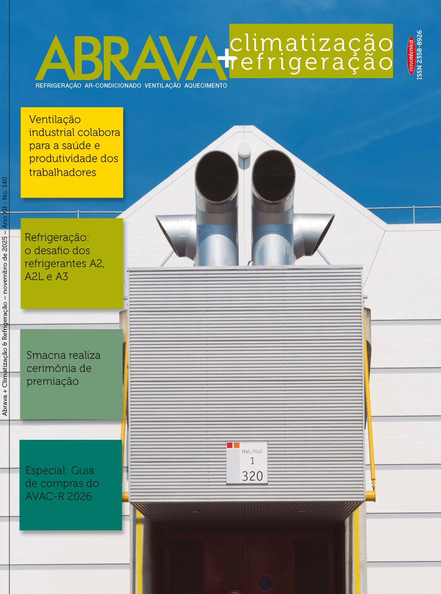 Revista 

Já está disponível a versão digital da edição Novembro/25 da revista Abrava + Climatização &amp; Refrigeração. Aproveite, os assuntos estão extremamente atuais:

climatizacaoerefrigeracao.aflip.in/novembro2025.h…
