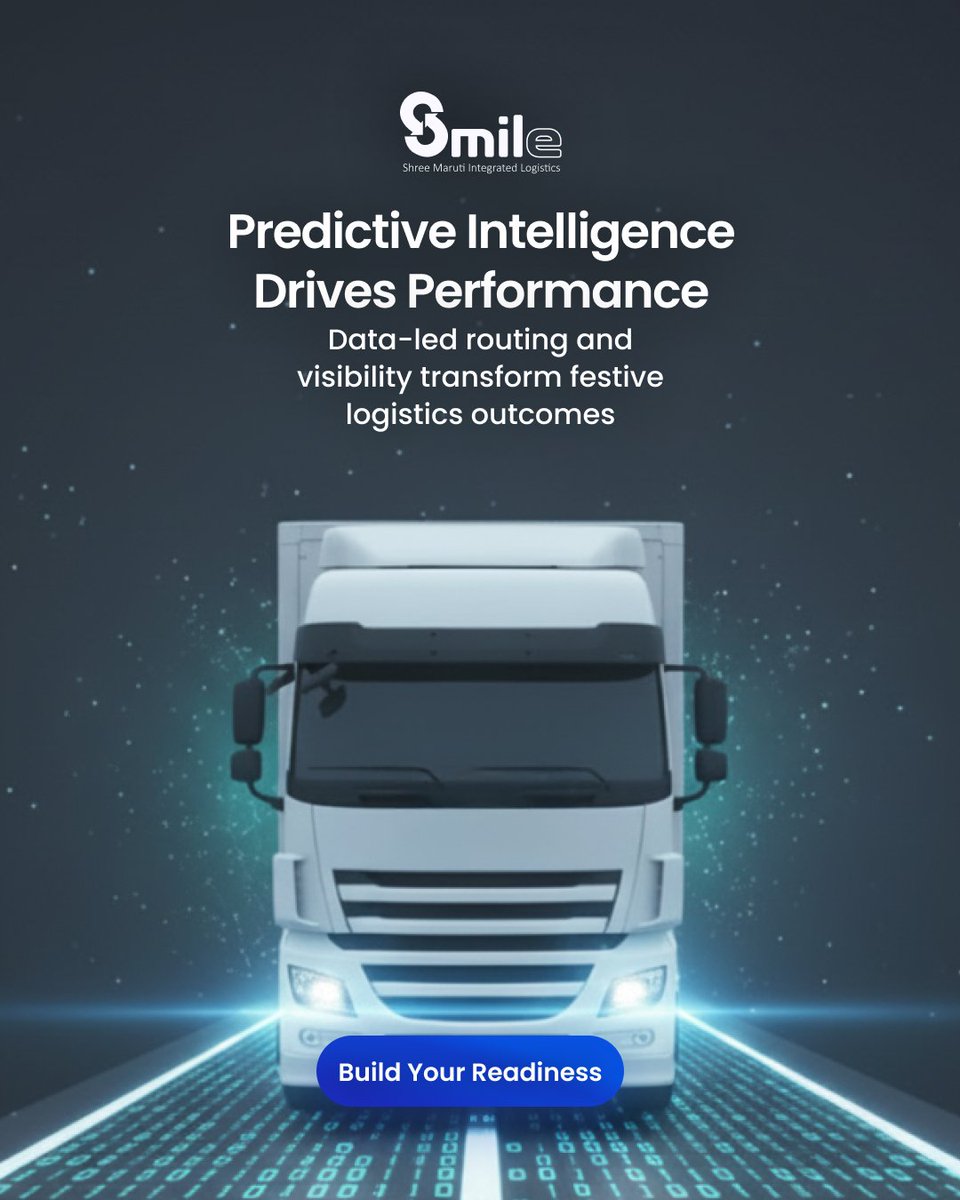 ShreeMaruti_Ind's tweet photo. By the time you see the delay, it's too late.
That's why we don't wait for problems
we predict them. Smart routing. Real-time monitoring.
Zero surprises.
Control the outcome before it becomes a crisis.
#ControlTheChain #ProactiveLogistics #SMILELogistics https://t.co/bdQQJjrOjW
